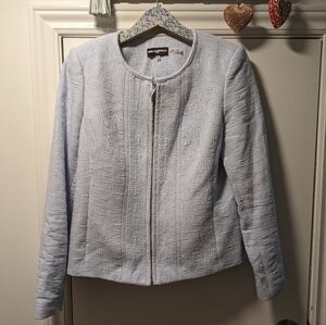 Karl Lagerfeld blazer jacket size 10 color baby blue